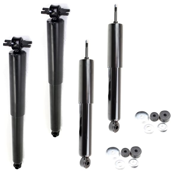 Front and Rear, Driver and Passenger Side Shocks, RWD, with Off Road Suspension