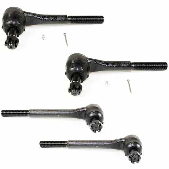 Front, Driver and Passenger Side, Inner and Outer Tie Rod Ends
