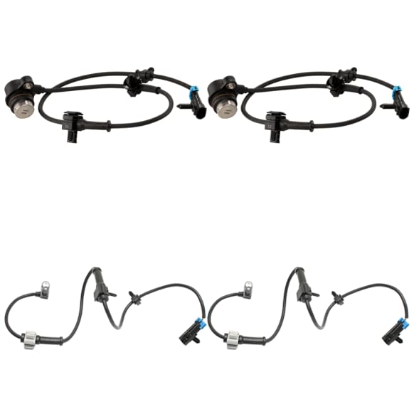 Front and Rear, Driver and Passenger Side ABS Speed Sensor Set of 4
