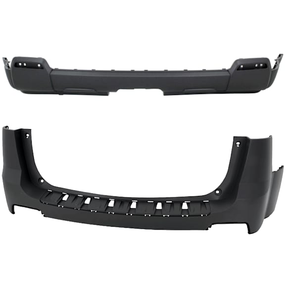 Rear, Upper And Lower Primed Bumper Cover