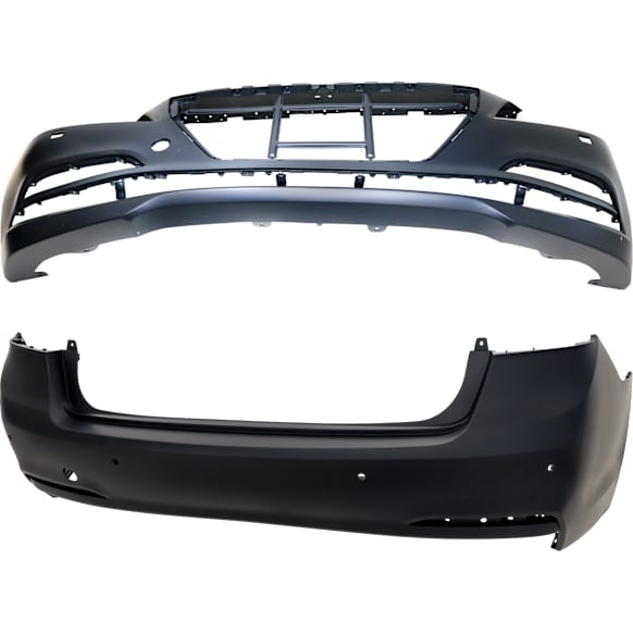 Front and Rear Primed Bumper Cover CAPA Certified