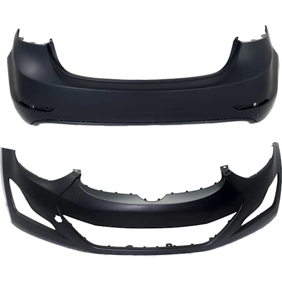2014 Hyundai Elantra - Front and Rear Primed Bumper Cover, Korea Built Vehicle