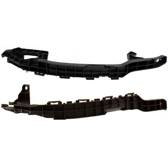 Front, Driver and Passenger Side Bumper Bracket, Sedan, Under the Headlights