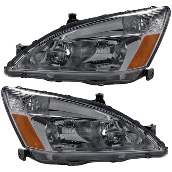 2006 Honda Accord - Driver and Passenger Side Halogen Headlight, Without bulb(s), OE Replacement, CAPA Certified