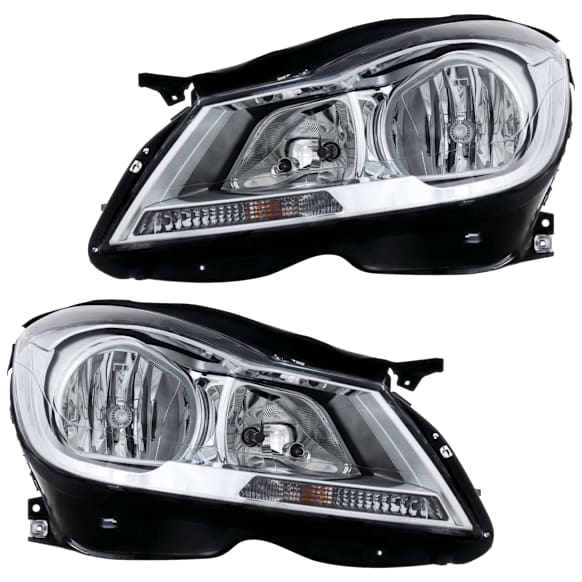 2011 Honda Pilot - Driver and Passenger Side Halogen Headlight, With bulb(s), OE Replacement
