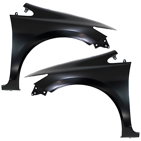 Front, Driver and Passenger Side Fenders, Without turn signal light hole, 2012-2015 Sedan / 2012-2013 Coupe, CAPA CERTIFIED