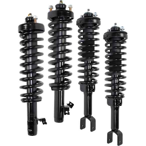 Front and Rear, Driver and Passenger Side Fully Loaded Strut