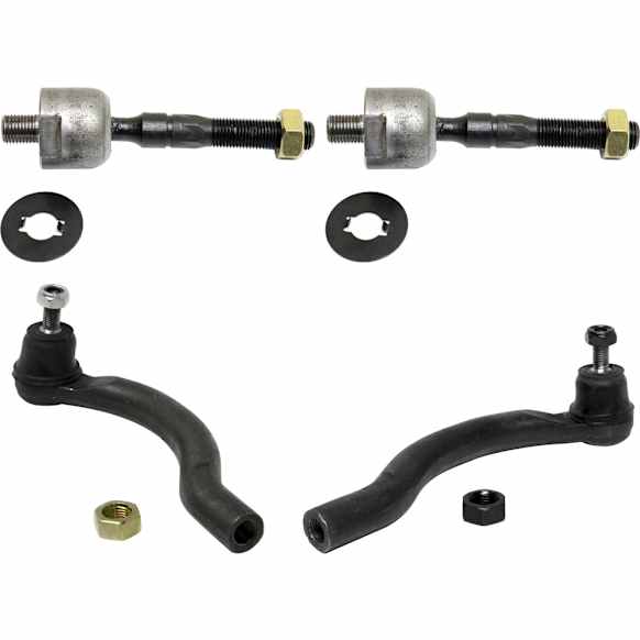 Front, Driver and Passenger Side, Inner and Outer Tie Rod Ends