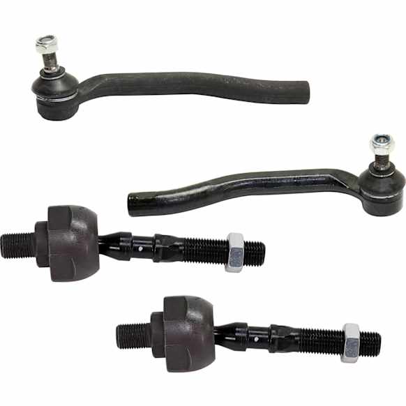 Front, Driver and Passenger Side, Inner and Outer Tie Rod Ends