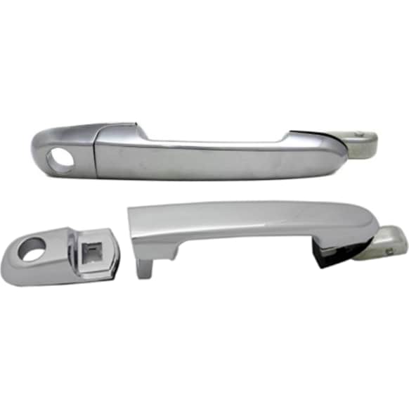 2007 Hyundai Accent - Front, Driver and Passenger Side Chrome Exterior Door Handle, With Key Hole
