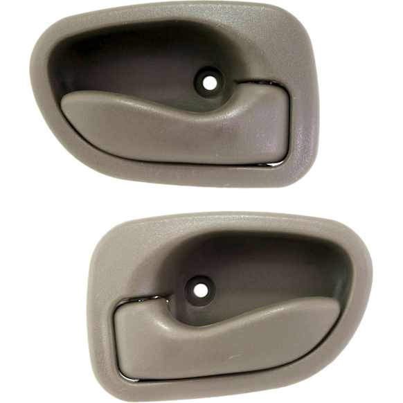 Front or Rear, Driver and Passenger Side Interior Door Handles, Beige, Without Door Lock Hole