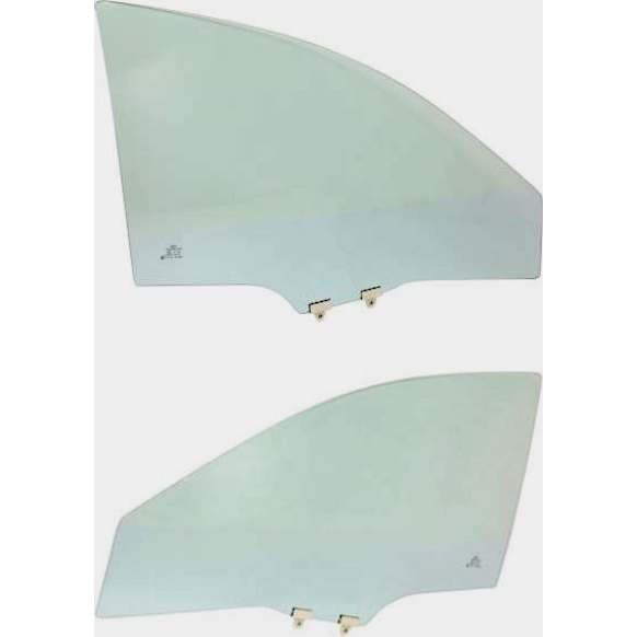 Front, Driver and Passenger Side Door Glasses, Green Tint, Replaces NAGS No. FD23271 GTYN, FD23272 GTYN