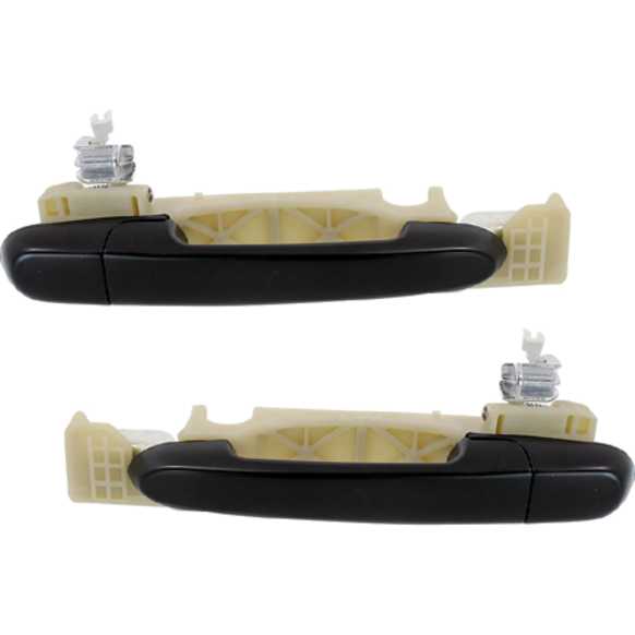 2006-2011 Hyundai Accent - Rear, Driver and Passenger Side Primed Exterior Door Handle, Without Key Hole