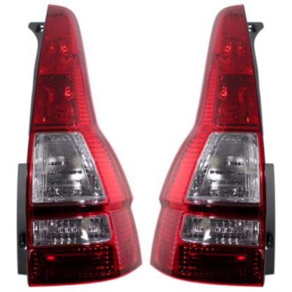 Driver and Passenger Side Tail Lights, with Bulbs, Halogen, 4-Door, Sport Utility, CAPA Certified