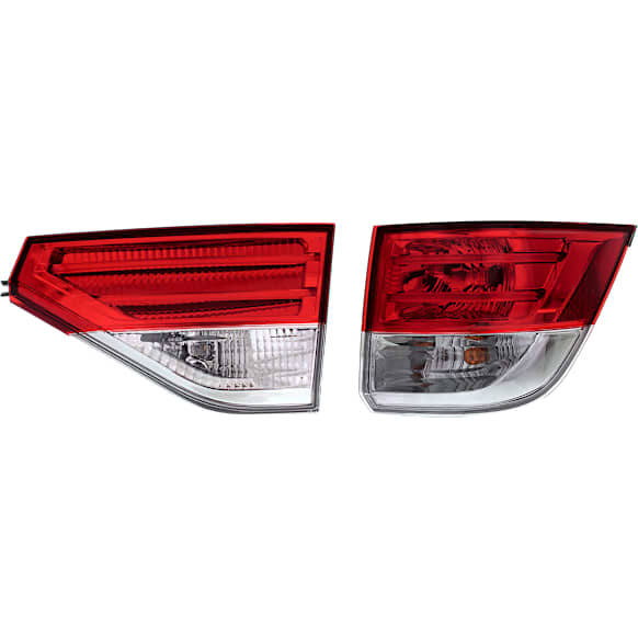Passenger Side, Inner and Outer LED Tail Light, With bulb(s), OE Replacement, CAPA Certified