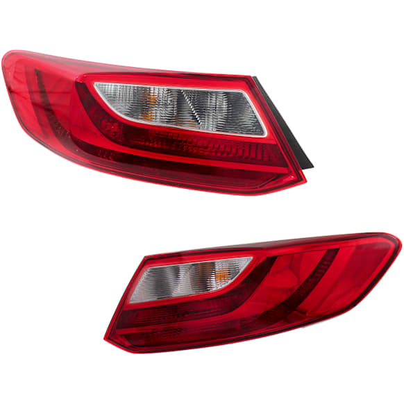 Passenger Side, Driver Side Halogen Tail Light, With bulb(s), OE Replacement, Coupe