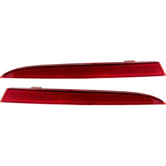 Rear, Driver and Passenger Side Bumper Reflector