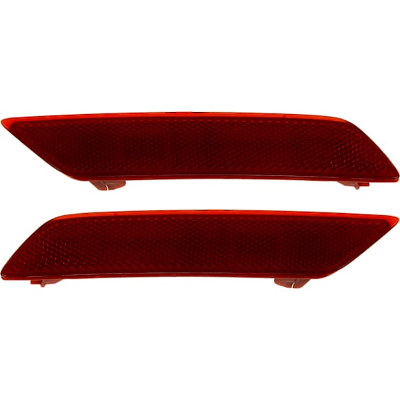 Rear, Driver and Passenger Side Bumper Reflector, CAPA Certified