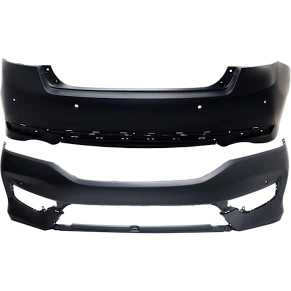 Sedan Front and Rear Primed Bumper Cover Touring 3.5L, 6Cyl, CAPA Certified