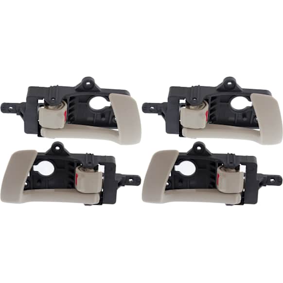 2007-2012 Hyundai Santa Fe - Front and Rear, Driver and Passenger Side Interior Door Handles, Beige, With door lock button