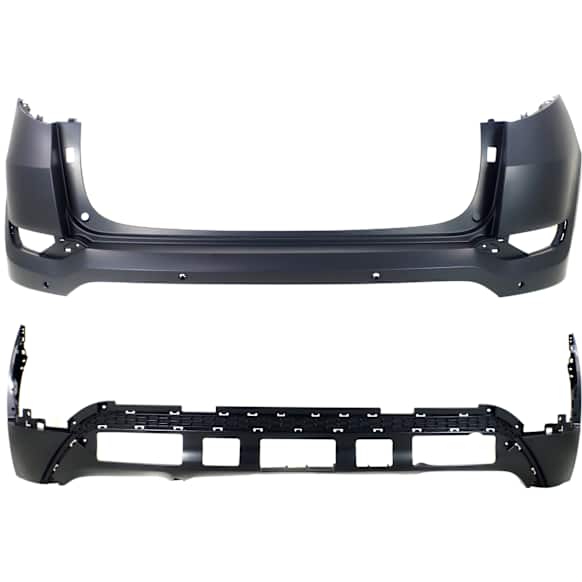 Rear, Upper and Lower Upper - Primed, Lower - Textured Bumper Cover, CAPA Certified