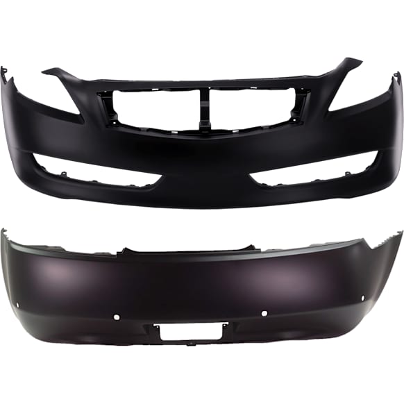 Coupe Front and Rear Primed Bumper Cover 3.7L, 6Cyl