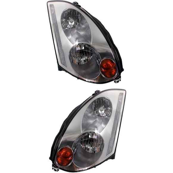 2005 Infiniti G35 - Driver and Passenger Side HID/Xenon Headlight, Without bulb(s), OE Replacement, Coupe