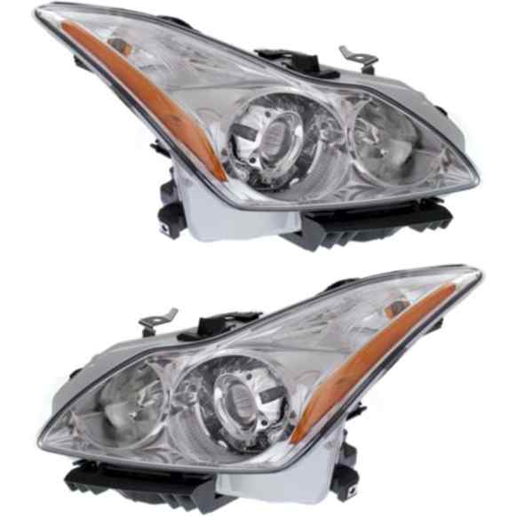 2008 Infiniti G37 - Driver and Passenger Side HID/Xenon Headlight, With bulb(s),  For Models Without Premium Package, OE Replacement, Coupe