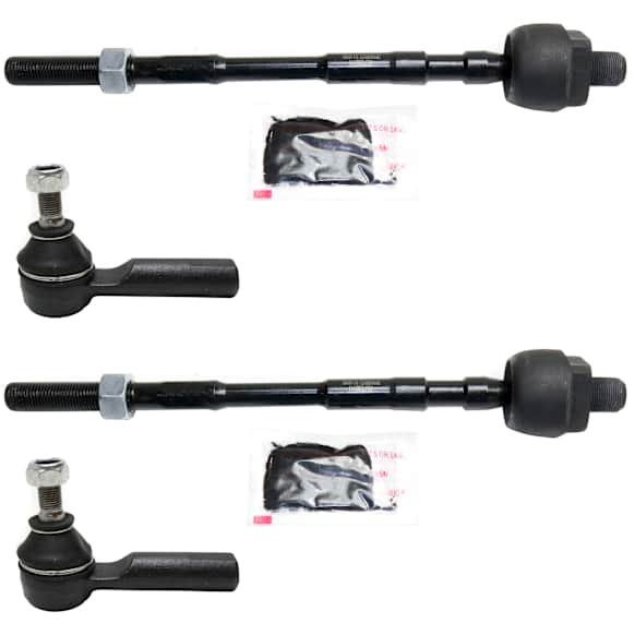 Front, Driver and Passenger Side, Inner and Outer Tie Rod Ends