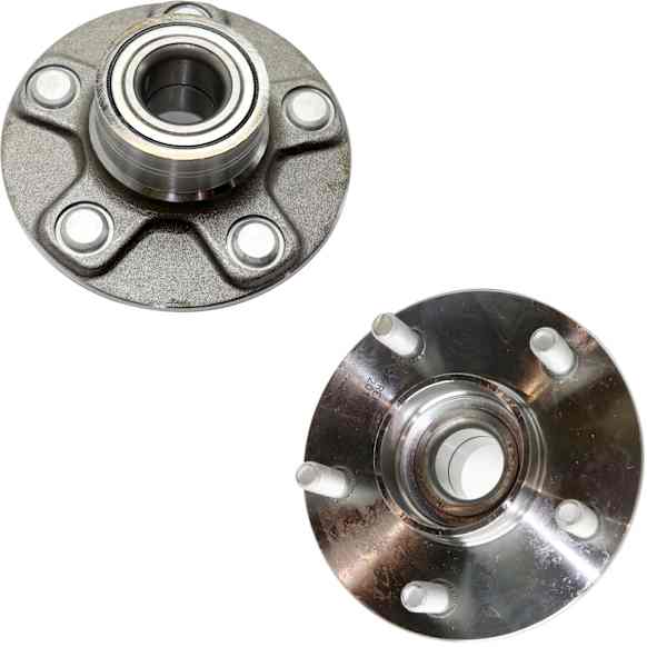 Rear, Driver and Passenger Side Wheel Hub, 5 Lugs, With Bearing