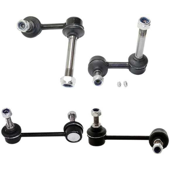 Front and Rear, Driver and Passenger Side Sway Bar Link, RWD, Sedan
