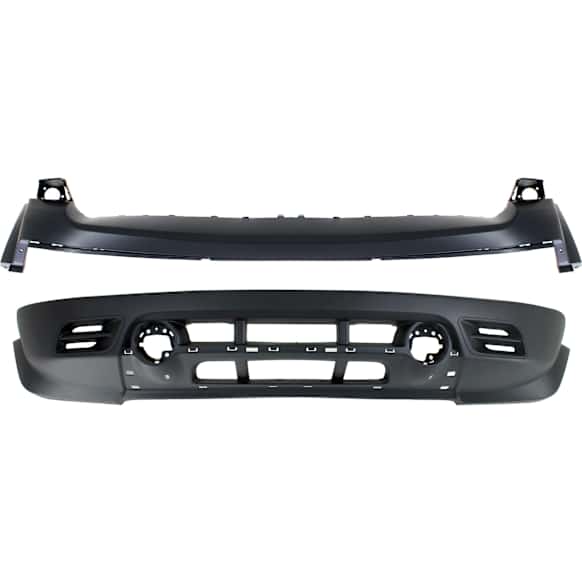 Front, Upper and Lower Upper - Primed, Lower - Textured Bumper Cover CAPA Certified