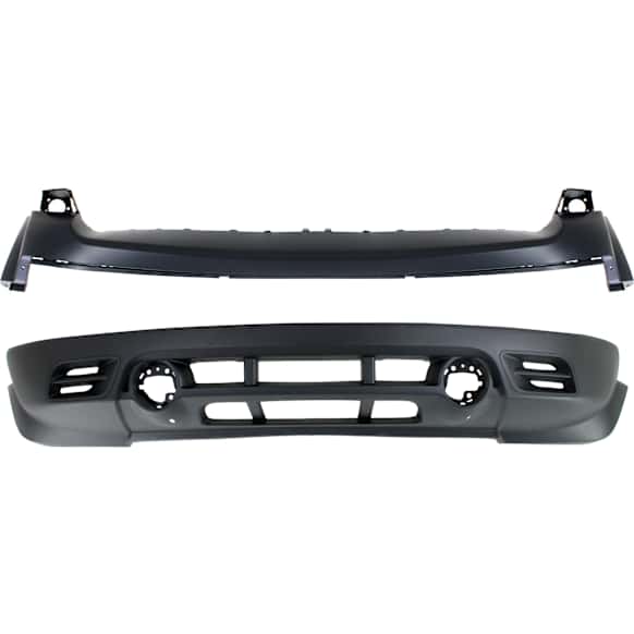 Front, Upper and Lower Upper - Primed, Lower - Textured Bumper Cover CAPA Certified