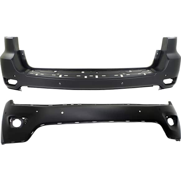 Front and Rear, Upper Primed Bumper Cover, CAPA Certified