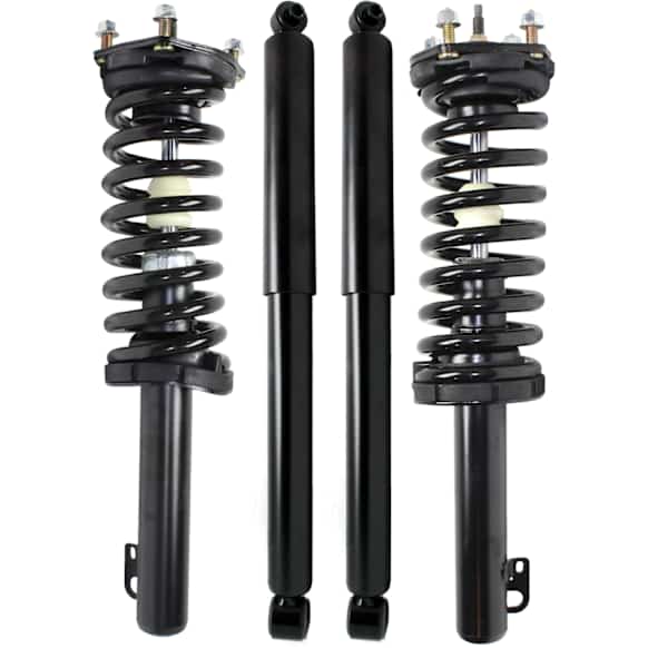 Front and Rear, Driver and Passenger Side Shock and Fully Loaded Strut, AWD/RWD