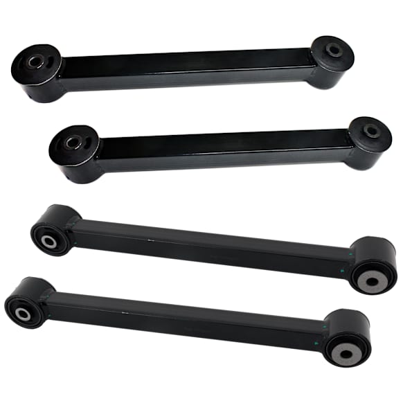 Rear, Driver and Passenger Side, Upper and Lower Control Arm, Without ball joint(s)