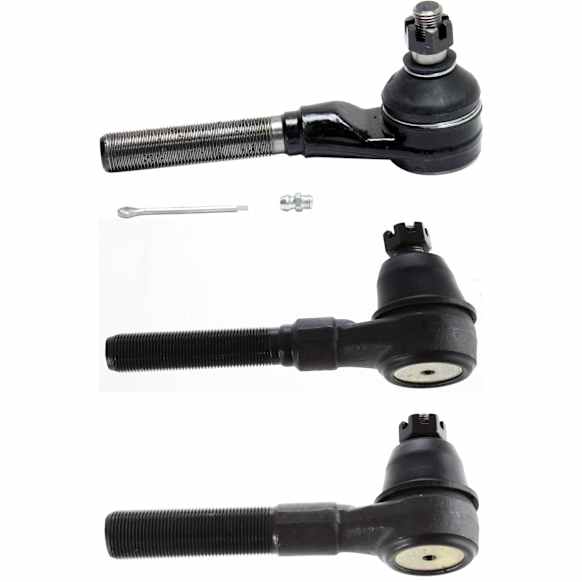Front, Driver Side, Outer and Passenger Side, Inner and At Pitman Arm Tie Rod Ends