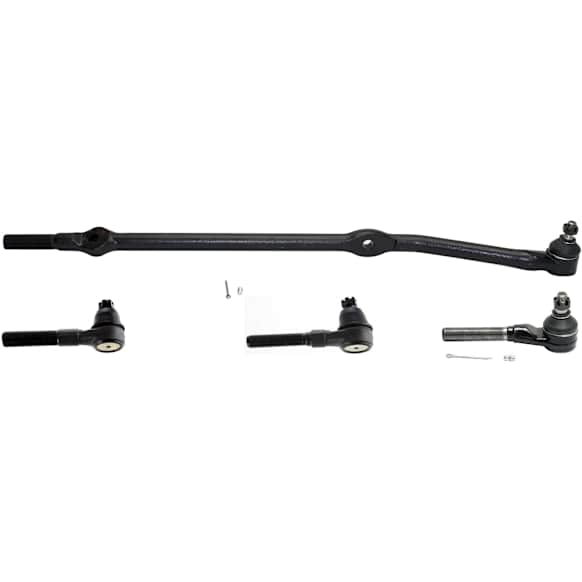 Front, Driver Side, Outer and Passenger Side, Inner and Outer, At Pitman Arm Tie Rod End, 4WD