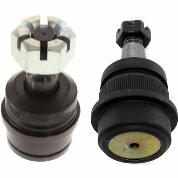 Front, Driver and Passenger Side, Upper and Lower Ball Joints