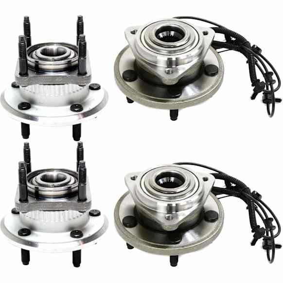 2006 Jeep Commander Base - Front and Rear, Driver and Passenger Side Wheel Hub, RWD, O-Ring Sold Separately If Needed Or500, 4WD, 5 Lugs, With Bearing, With Sensor