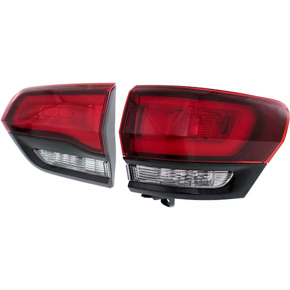 2014-2021 Jeep Grand Cherokee - Passenger Side, Inner and Outer Halogen Tail Light, With bulb(s), OE Replacement