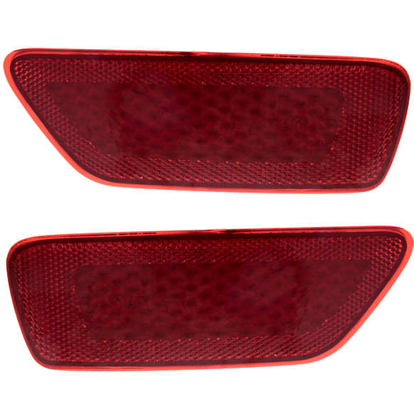 Rear, Driver and Passenger Side Bumper Reflector, CAPA Certified