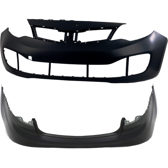 Sedan Front and Rear Primed Bumper Cover