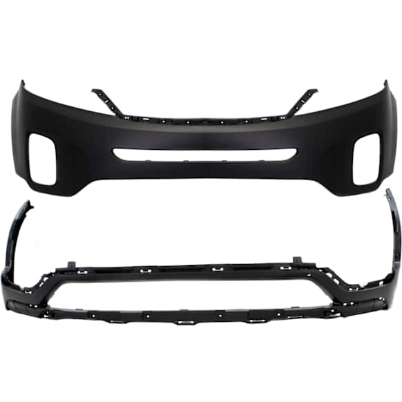 Front, Upper and Lower Bumper Covers, Primed, CAPA CERTIFIED