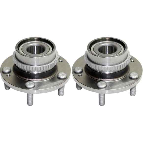 2-Wheel Set Rear, Driver and Passenger Side Wheel Hubs, With Bearing, 48-teeth tone ring; 3.47 in. ABS Tone Ring Diameter, FWD