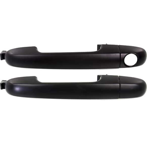 2010 Kia Forte - Front and Rear, Driver and Passenger Side Primed Exterior Door Handle, Front Driver Side - With Key Hole; Front Passenger Side or Rear Driver or Passenger Side - Without Key Hole