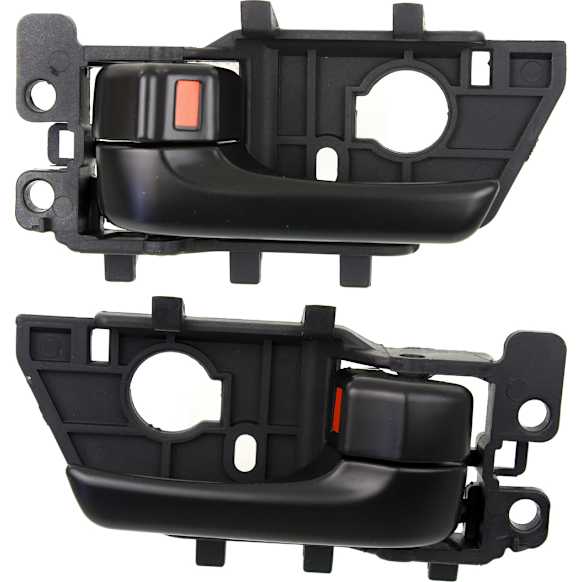 2010-2013 Kia Forte - Front or Rear, Driver and Passenger Side Interior Door Handles, Black, With door lock button