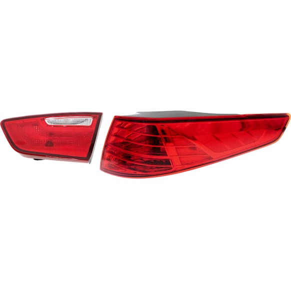 Passenger Side, Inner and Outer Halogen Tail Light, With bulb(s), OE Replacement