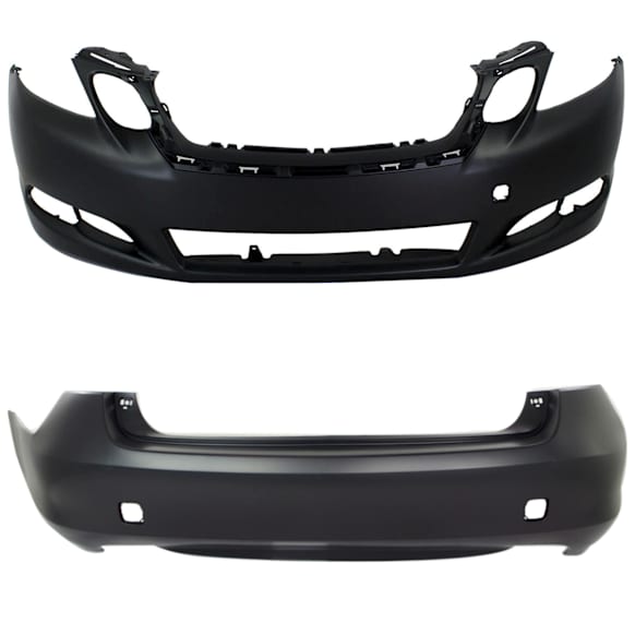 Front and Rear Primed Bumper Cover