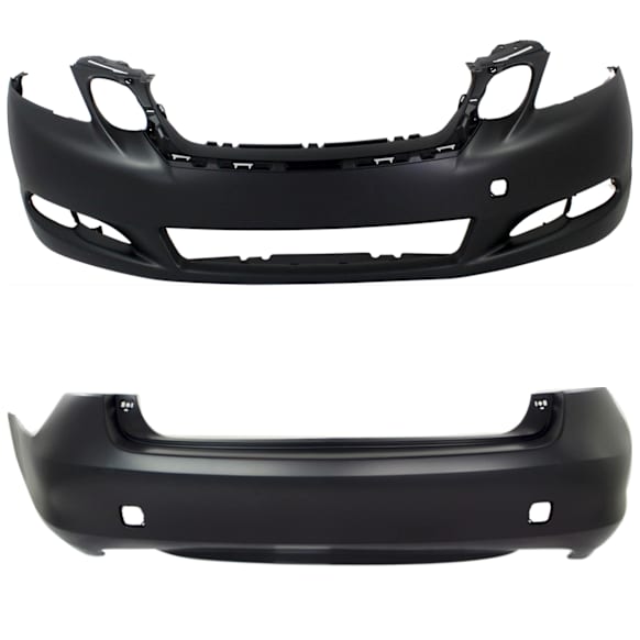 Front and Rear Primed Bumper Cover